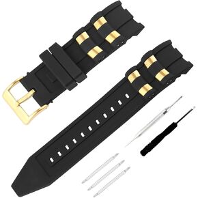 حزام المطاط للرجال متوافق مع 26 مم Invicta Pro Diver 6977 6978 6981 Ladies Outdoor Work Waterproof Watch Watch Band Band Strap Buckle