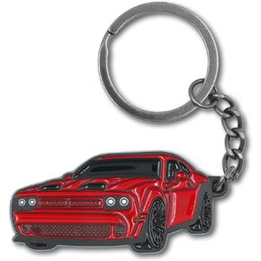 متوافق مع سلسلة Challenger Keychain ، زخرفة مفاتيح مفاتيح الفولاذ المقاوم للصدأ لإكسسوارات تشالنجر