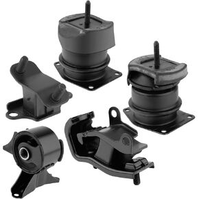 5Pcs Engine Motor Mount Compatible with Honda Accord 3.0L 1998-2002 & Acura TL 3.2L 1999-2003 Transmission Mount Kit Replace A4507 A6552 A6579 A6582 A6592