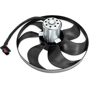 PartsFlow Radiator Cooling Fan Left for 2000-2006 Audi TT/TT Quattro for 1999-2006 Volkswagen Golf for 1999-2005 Volkswagen Jetta 1J0959455F