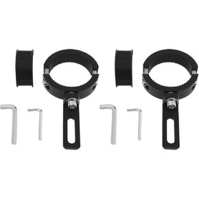 2Pcs Motorcycle Fork Mount Clamp Bracket 38mm-60mm Adjustable Fork Clamp Fog Light Holder Fit for Motorcycle Bike Fork