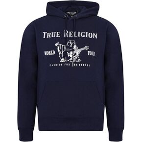 True Religion Men's Metallic Buddha Fleece Hoody
