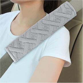 2 PCS Car Seat Belt Cover Pads, Soft Auto Seat Belt Protector for You Neck & Shoulder, Universal Seat Belt Shoulder Strap Cover for Most Vehicles, Interior Car Accessories (Pink)