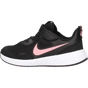 Nike Unisex-Kid's Revolution 5 Grade School Running Shoe, Black/Sunset Pulse, 4.5Y Regular US Big Kid in Saudi Arabia
