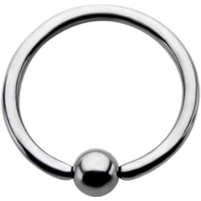 18 Gauge One Side Fixed Ball Ring Annealed 316L Surgical Steel (sold individually)