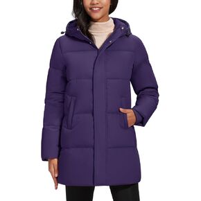 Yucolen Women's Winter Down Suffer Coat Shiceen Right Water Resident Warmed Parked Parked Outwear in Kuwait
