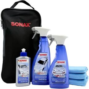 SONAX PPF & Vinyl Combo | Premium Cleaner & Protector for Paint Protection Film & Vinyl Wraps | Removes Contaminants, Road Grime & Dirt | Enhances Gloss & Longevity | Son-PPF-KIT