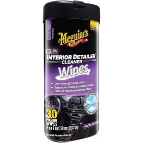 Meguiar'S Quik Interior Detailer Wipes 25 - 7" X 9" One Step Cleaning And Protection For All Interio