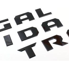 Gloss Black Tailgate Emblem Compatible with 2019-2024 Gladiator