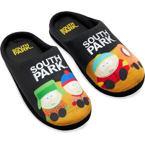 South Park Men’s Mule Slippers, Non Slip Cosy House Shoes - Funny Gifts for Men
