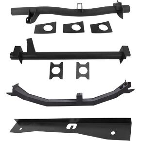 Mountainpeak Front and Rear Fuel Tank Support Crossmember and Upper Shock Mount Crossmember and Spare Tire Support Plate Fit for 2007-2014 Chevy Silverado 1500 GMC Sierra 1500 Regular Cab
