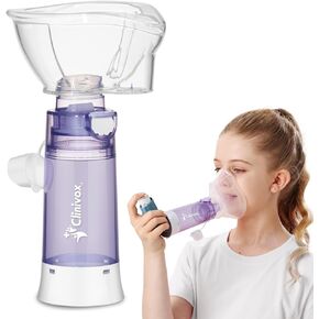 Inhaler Spacer for Children, Spacer for Inhaler, Child-Friendly Soft Silicone Mask, Enhanced Medication Delivery, Anti-Static Valved Holding Chamber, Easy-to-Clean Design