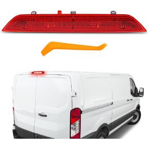 LED Third Brake Light Compatible with 2015-2023 Ford Transit 150 250 350 350HD, Red Lens Rear Center High Mount 3rd Stop Lamp Replace for BK3Z-13466-C BK3Z-13466-A