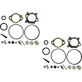 Carburetor Rebuild Kit Replaces Briggs & Stratton 498260 493762 492495 (Pack of 2)