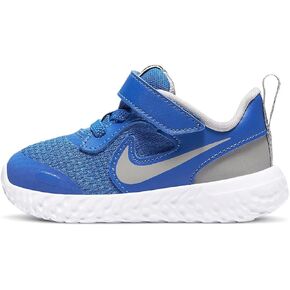 Nike Unisex-Kid's Revolution 5 Grade School Running Shoe, Cool Grey/Pure Platinum-Dark Grey, 4Y Regular US Big Kid in Saudi Arabia
