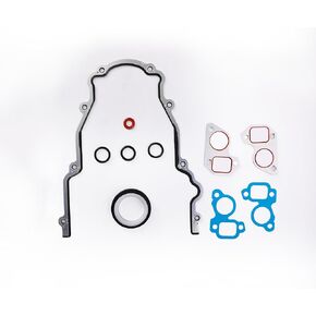 KAX TCS45993 Engine Timing Cover Gasket Set Compatible with 2001-2014 4.8L 5.3L 5.7L 6.0L 6.2L Rainier, Escalade, Avalanche, Sierra, Silverado, Yukon
