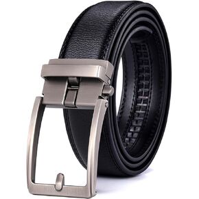 Leather Belts for Men Ratchet Belts Mens Belt 100% Cow Leather Gifts Belt for Dress Pants Men's Casual Ratchet Belt