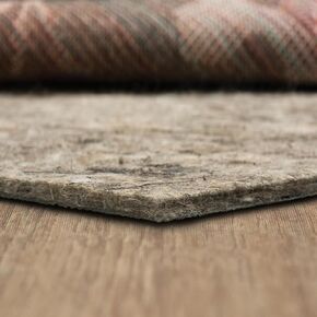 Mohawk Home 6' Square Non Slip Rug Pad Gripper 1/2 Thick Dual Surface Felt + Rubber Gripper - Safe for All Floors