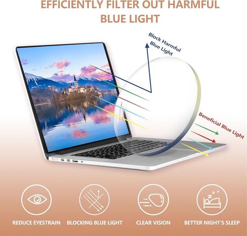 OPTOFENDY Blue Light Glasses for Women, TR90 Blue Light Blocking Glasses Relieve Eyestrain & Anti UV400 Rays in Saudi Arabia