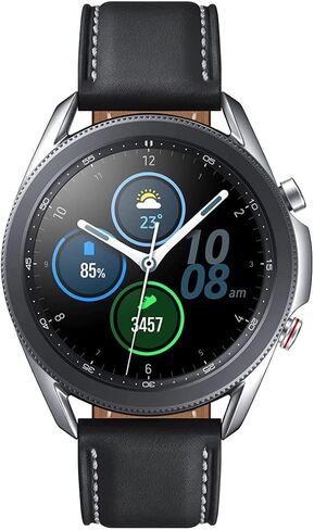 Samsung Galaxy Watch 3 (45mm, GPS, Bluetooth, Unlocked LTE) - Mystic Silver (Renewed) in Saudi Arabia