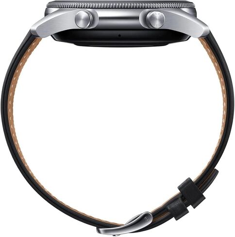 Samsung Galaxy Watch 3 (45mm, GPS, Bluetooth, Unlocked LTE) - Mystic Silver (Renewed) in Saudi Arabia