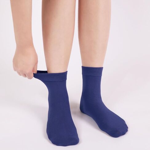 Viscose Bamboo Kids Thin Crew Socks Uniform Boys Girls Bulk Value Unisex Basic Casual Soft Wholesale 48 Pairs in Saudi Arabia