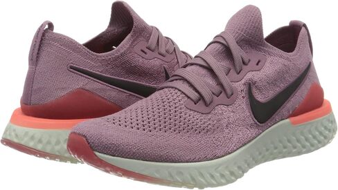 Nike Women's Epic Phantom React Flyknit Running Shoes, White White White Pure Platinum 100, 8.5 in Saudi Arabia