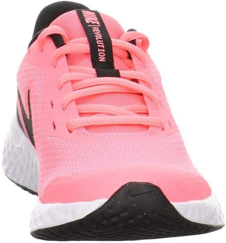 Nike Baby Revolution 5 Velcro Running Shoe, Black/Lemon Venom-Laser Blue-Hyper Crimson, 9C Regular US Toddler in Saudi Arabia