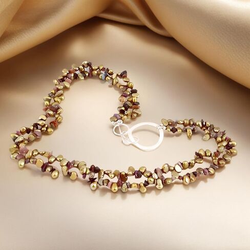 20" Freshwater Pearl Necklace, Handmade with 9-10mm Cream Round Pearls, Agate Turquoise- Gift for Mother, Wife, Anniversary Luxury Jewelry Gift in Saudi Arabia