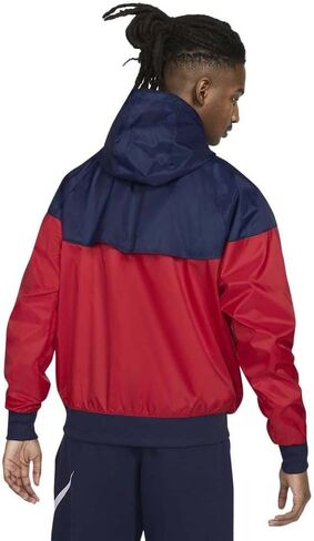 Nike Sportswear Windrunner Hooded Windbreaker Men's Jacket (Anthracite/White, Medium) in Saudi Arabia