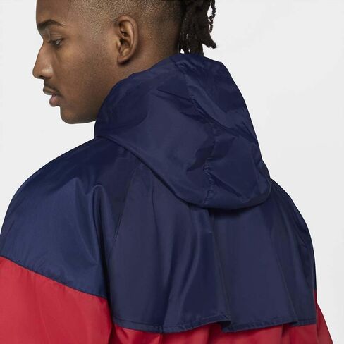 Nike Sportswear Windrunner Hooded Windbreaker Men's Jacket (Anthracite/White, Medium) in Saudi Arabia
