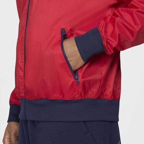 Nike Sportswear Windrunner Hooded Windbreaker Men's Jacket (Anthracite/White, Medium) in Saudi Arabia