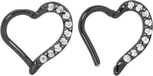365 Sleepers 316L Surgical Steel Hypoallergenic 16g Love Gem Gem المجوهرات الحاجز المفصلية حلقة خاتم الجسم خارقة الشفاه الحلزونية اللولب الراك in Kuwait