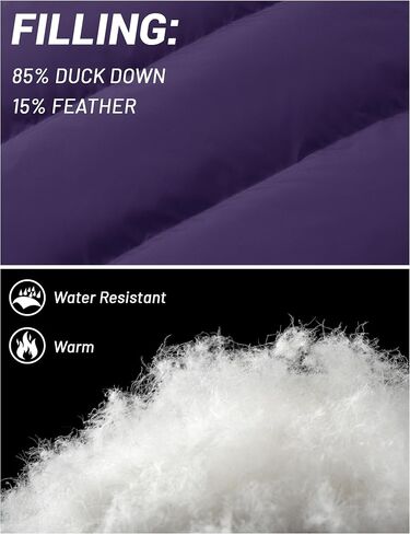 Yucolen Women's Winter Down Suffer Coat Shiceen Right Water Resident Warmed Parked Parked Outwear in Kuwait