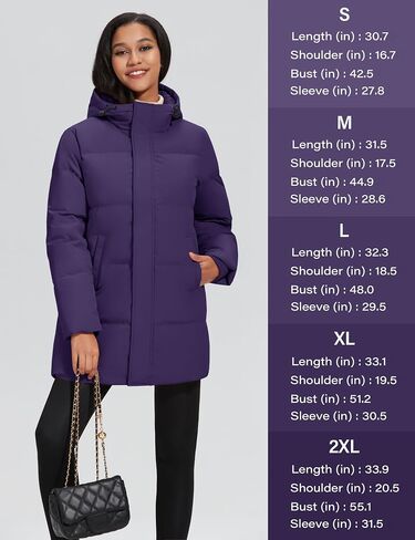 Yucolen Women's Winter Down Suffer Coat Shiceen Right Water Resident Warmed Parked Parked Outwear in Kuwait