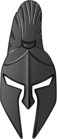 Spartan Gladiator Helmet Metal Car Emblem Badge 3D Design with Strong 3M Adhesive Durable Zinc Alloy Automotive Decoration for Exterior Styling (Matt Black) in Saudi Arabia