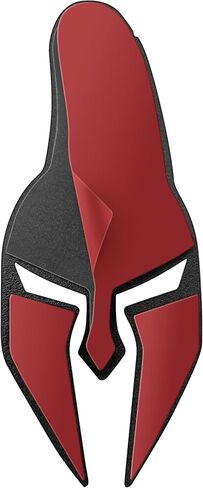 Spartan Gladiator Helmet Metal Car Emblem Badge 3D Design with Strong 3M Adhesive Durable Zinc Alloy Automotive Decoration for Exterior Styling (Matt Black) in Saudi Arabia