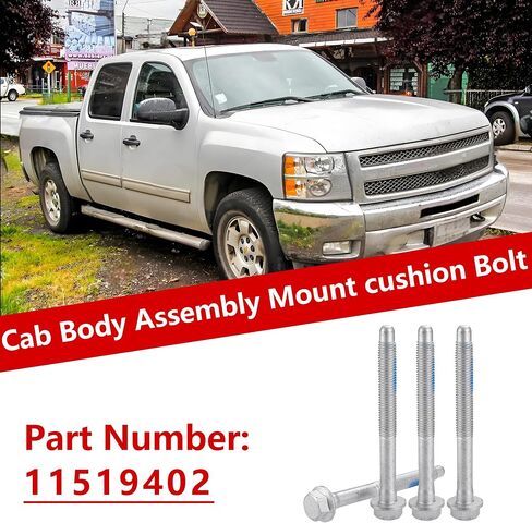 11519402 New Cab Body Assembly Mount Cushion Bolt for Chevrolet Avalanche 1500 2002-2006 ، for Chevrolet Tahoe 2005-2006 ، M12x1.75x12،10.9 Grade Mild 4pcs 4pcs in Kuwait