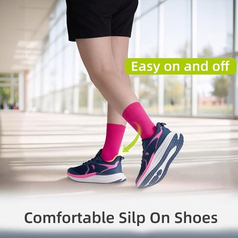 Women's Orthopedic Road Running Shoes: Comfortable Casual Arch Support Plantar Fasciitis Athletic Sneakers, High Arch Flat Feet Tennis Sports Work Walking Shoes for Foot and Heel Pain Relief in Saudi Arabia