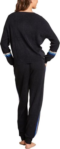 Barefoot Dreams Women's CozyChic Ultra Lite Multi Stripe Pullover in Saudi Arabia