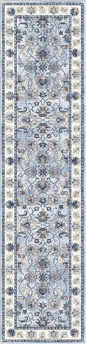 Yamaziot Washable Runner Rug, 2x8 Non-Slip Vintage Floral Hallway Rug with Rubber Backing, Low Pile Non-Shedding Soft Distressed Carpet Runner for Bedroom, Kitchen, Laundry, Entrance in Saudi Arabia
