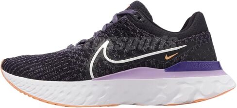 Nike Women's React Infinity Run Flyknit 2 Shoe, Black White Iron Grey, 10.5 in Saudi Arabia
