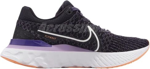 Nike Women's React Infinity Run Flyknit 2 Shoe, Black White Iron Grey, 10.5 in Saudi Arabia