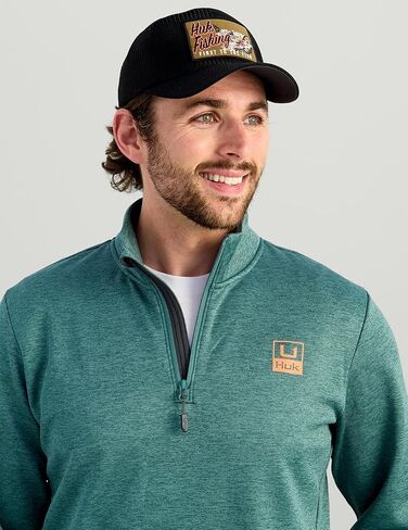 Huk Coldfront+ 1/4 zip ، سترة صيد الأداء للرجال in Kuwait