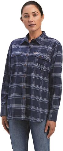 ARIAT Women's Rebar Flannel Durastretch Work Shirt in Saudi Arabia