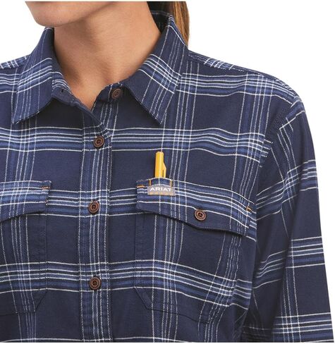 ARIAT Women's Rebar Flannel Durastretch Work Shirt in Saudi Arabia