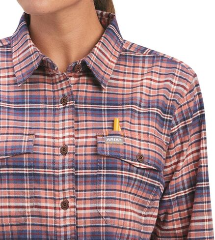 ARIAT Women's Rebar Flannel Durastretch Work Shirt in Saudi Arabia