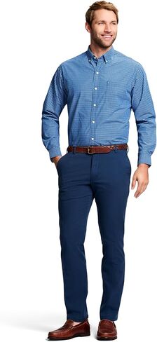 IZOD Men's Saltwater Stretch Flat Front Straight Fit Chino Pant in Saudi Arabia