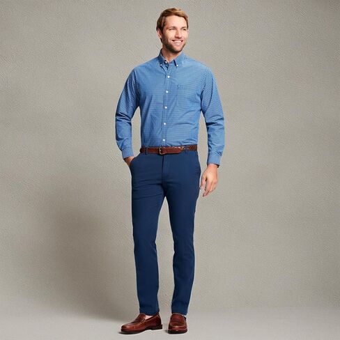IZOD Men's Saltwater Stretch Flat Front Straight Fit Chino Pant in Saudi Arabia