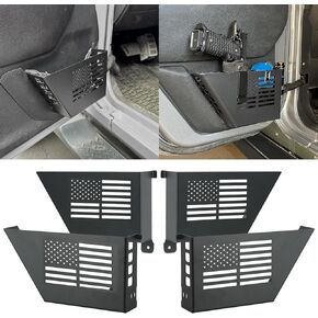 Sunpie 4pcs Metal Front Door Storage Storage Boke Boxt ، Side Side Insert Organizer Box Pockets متوافق مع 2007-2018 Wrangler JK 4 Door متوافق مع جيب JK الملحقات